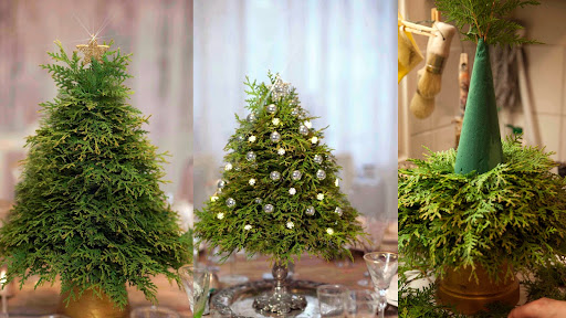 Χριστουγεννιάτικα Δέντρα Μινιατούρες από φυσικά κλαδάκια - Φωτογραφία 1