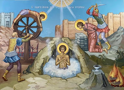 «Ο Γέροντας Ευμένιος που μ’ έστειλε εδώ μου είπε να βγάλεις από το Ιερό την θαυματουργό εικόνα του Αγίου Μεγαλομάρτυρα Γεωργίου να την προσκυνήσω» - Φωτογραφία 1