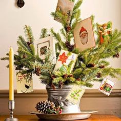 Γιορτινές διακοσμήσεις και κατασκευές με Χριστουγεννιάτικες Κάρτες - Φωτογραφία 20