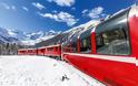 Ταξιδέψετε με τρένο στα χιονισμένα τοπία της  Ελβετίας και ζήστε σιδηροδρομικές περιπέτειες  στα χιονισμένα υψίπεδα της Σκωτίας. - Φωτογραφία 1