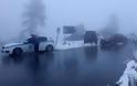 Πυκνή χιονόπτωση στη Μαλακάσα - Αγώνας να μείνει «καθαρή» η Εθνική