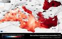Υψηλές τιμές θερμοκρασίας της επιφάνειας της θάλασσας στην Μεσόγειο