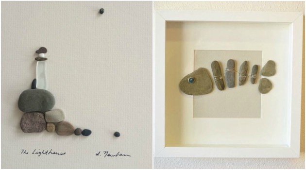 Πως θα φτιάξετε πίνακες  - καδράκια με βότσαλα και φυσικές πέτρες - Φωτογραφία 11