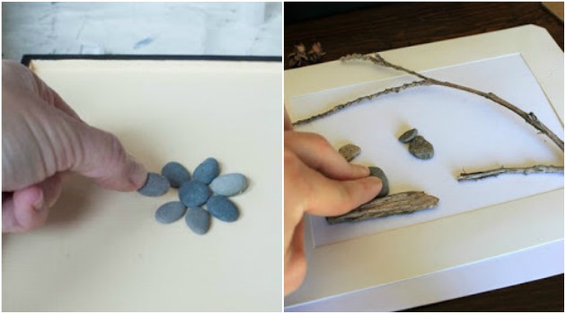 Πως θα φτιάξετε πίνακες  - καδράκια με βότσαλα και φυσικές πέτρες - Φωτογραφία 2