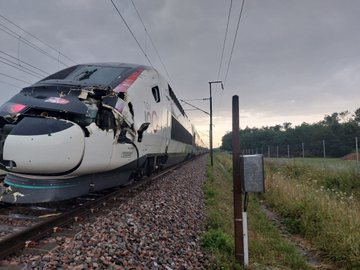 Το TGV χτυπά δέντρο σε ράγες μεταξύ Παρισιού και Λυών. - Φωτογραφία 2