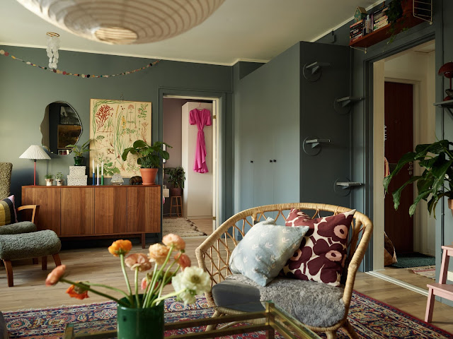 Έντονα χρώματα και ξεχωριστή ατμόσφαιρα σε 56τμ - Φωτογραφία 10