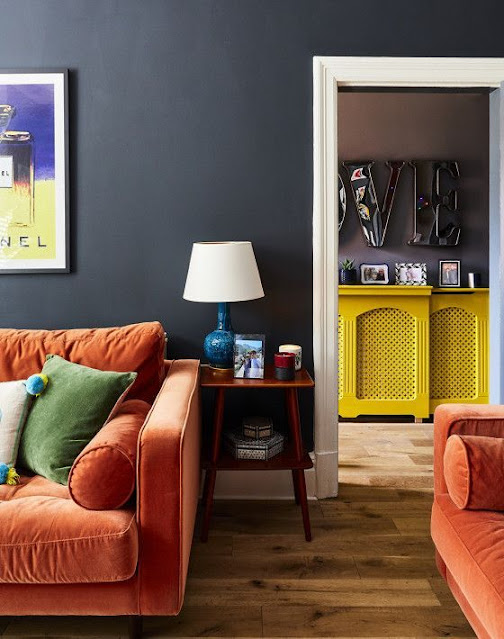 Μοντέρνα σαλόνια με βελούδινους καναπέδες - Φωτογραφία 14