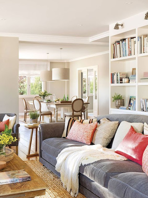 Μοντέρνα σαλόνια με βελούδινους καναπέδες - Φωτογραφία 16