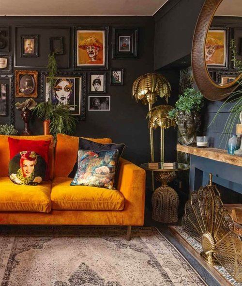 Μοντέρνα σαλόνια με βελούδινους καναπέδες - Φωτογραφία 8