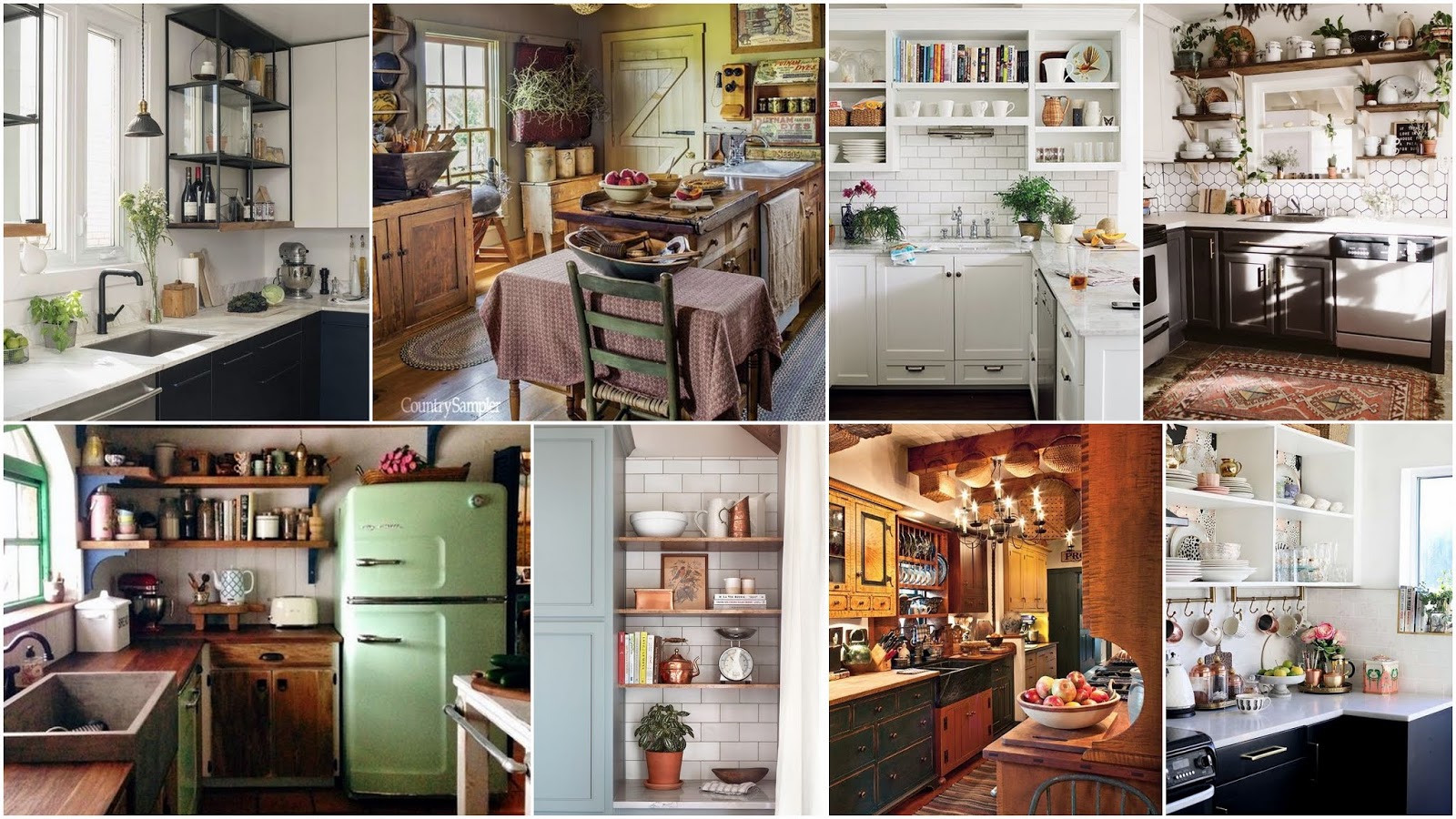 Διαμορφώσεις Κουζίνας με ανοιχτά ντουλάπια - ράφια - Φωτογραφία 2