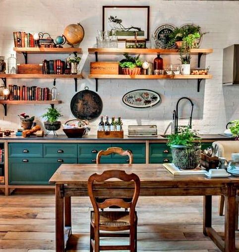 Διαμορφώσεις Κουζίνας με ανοιχτά ντουλάπια - ράφια - Φωτογραφία 3