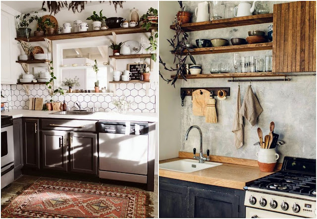 Διαμορφώσεις Κουζίνας με ανοιχτά ντουλάπια - ράφια - Φωτογραφία 6