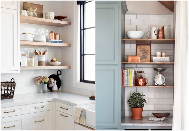 Διαμορφώσεις Κουζίνας με ανοιχτά ντουλάπια - ράφια - Φωτογραφία 7