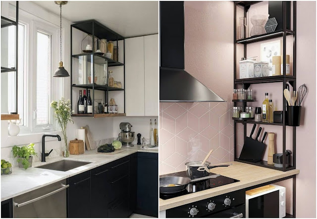 Διαμορφώσεις Κουζίνας με ανοιχτά ντουλάπια - ράφια - Φωτογραφία 8