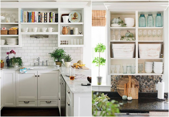 Διαμορφώσεις Κουζίνας με ανοιχτά ντουλάπια - ράφια - Φωτογραφία 9