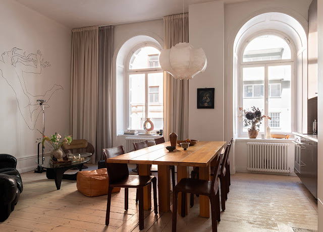 Ιδιαίτερη σύγχρονη αισθητική σε διαμέρισμα κλασικής αρχιτεκτονικής - Φωτογραφία 3