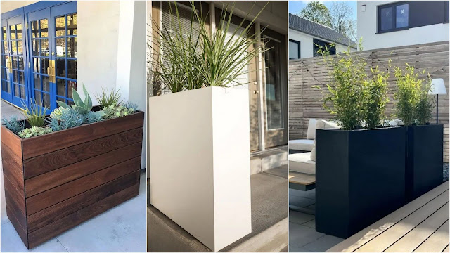 Διαμορφώσεις εξωτερικού χώρου με ψηλές γλάστρες - Φωτογραφία 8