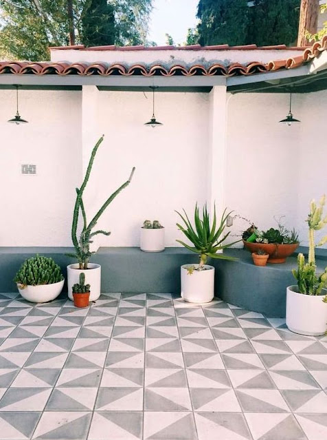 Διαμορφώσεις εξωτερικών χώρων με πλακάκια δαπέδου σε γεωμετρικά σχέδια - Φωτογραφία 14