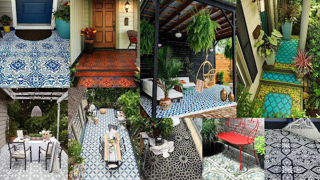 Διαμορφώσεις εξωτερικών χώρων με πλακάκια δαπέδου σε γεωμετρικά σχέδια - Φωτογραφία 15