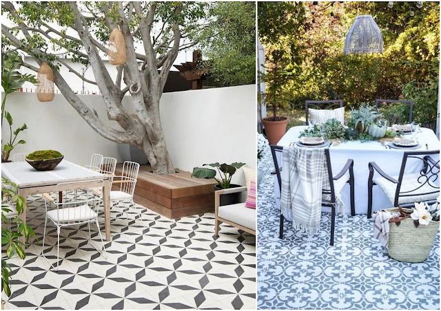 Διαμορφώσεις εξωτερικών χώρων με πλακάκια δαπέδου σε γεωμετρικά σχέδια - Φωτογραφία 4