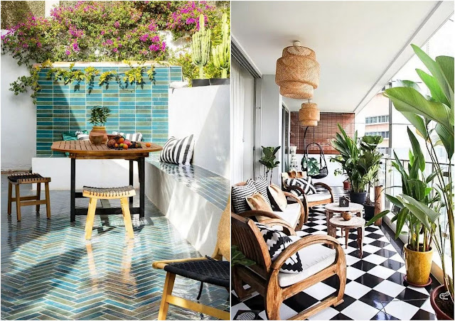 Διαμορφώσεις εξωτερικών χώρων με πλακάκια δαπέδου σε γεωμετρικά σχέδια - Φωτογραφία 5