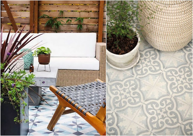 Διαμορφώσεις εξωτερικών χώρων με πλακάκια δαπέδου σε γεωμετρικά σχέδια - Φωτογραφία 9