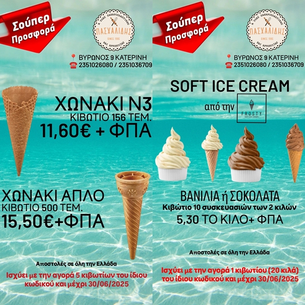Σούπερ Προσφορά σε Χωνάκια και Σκόνη Soft Παγωτό υψηλής ποιότητας και απόδοσης! - Φωτογραφία 1