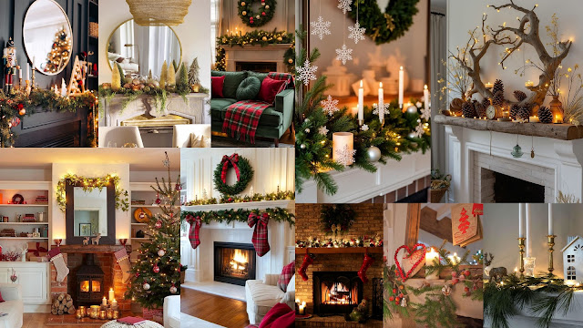 Χριστουγεννιάτικο τζάκι. Πρακτικές προτάσεις για  όμορφο στολισμό. - Φωτογραφία 1