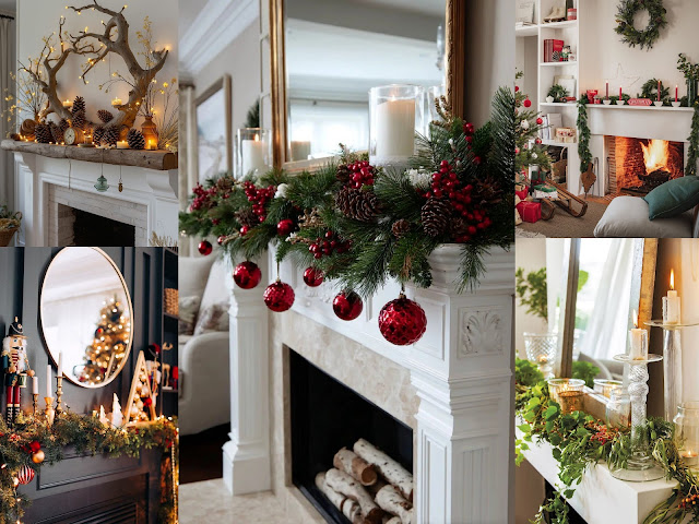 Χριστουγεννιάτικο τζάκι. Πρακτικές προτάσεις για  όμορφο στολισμό. - Φωτογραφία 2