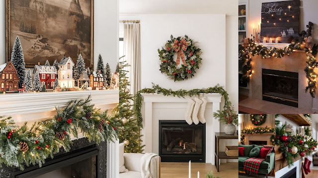 Χριστουγεννιάτικο τζάκι. Πρακτικές προτάσεις για  όμορφο στολισμό. - Φωτογραφία 4