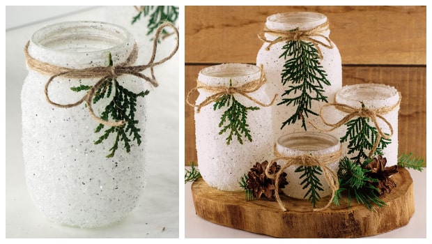 Πως θα φτιάξετε ...χιονισμένα χριστουγεννιάτικα βάζα - κηροπήγια - Φωτογραφία 2