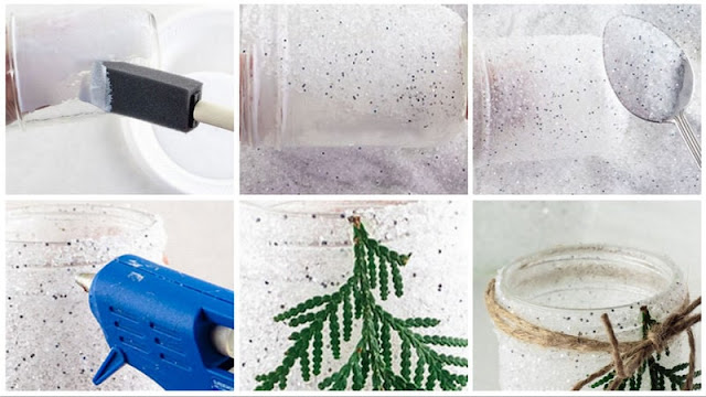 Πως θα φτιάξετε ...χιονισμένα χριστουγεννιάτικα βάζα - κηροπήγια - Φωτογραφία 3