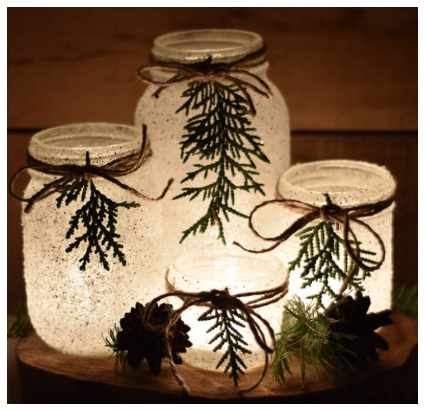 Πως θα φτιάξετε ...χιονισμένα χριστουγεννιάτικα βάζα - κηροπήγια - Φωτογραφία 4