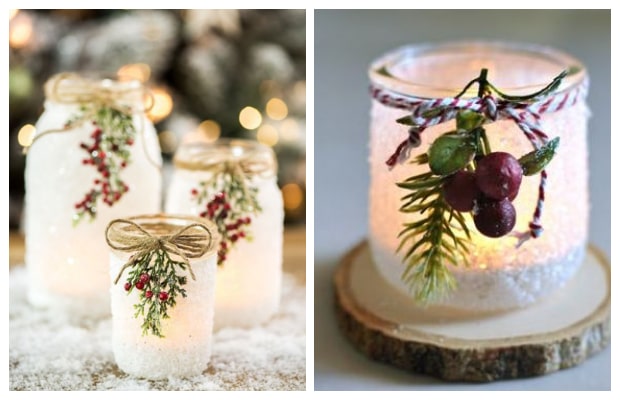 Πως θα φτιάξετε ...χιονισμένα χριστουγεννιάτικα βάζα - κηροπήγια - Φωτογραφία 7