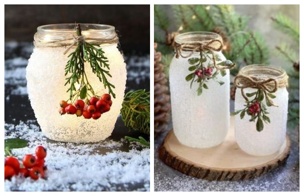 Πως θα φτιάξετε ...χιονισμένα χριστουγεννιάτικα βάζα - κηροπήγια - Φωτογραφία 9