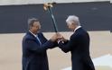 Χρήστος Μπόνης : Παράδοση Ολυμπιακής Φλόγας