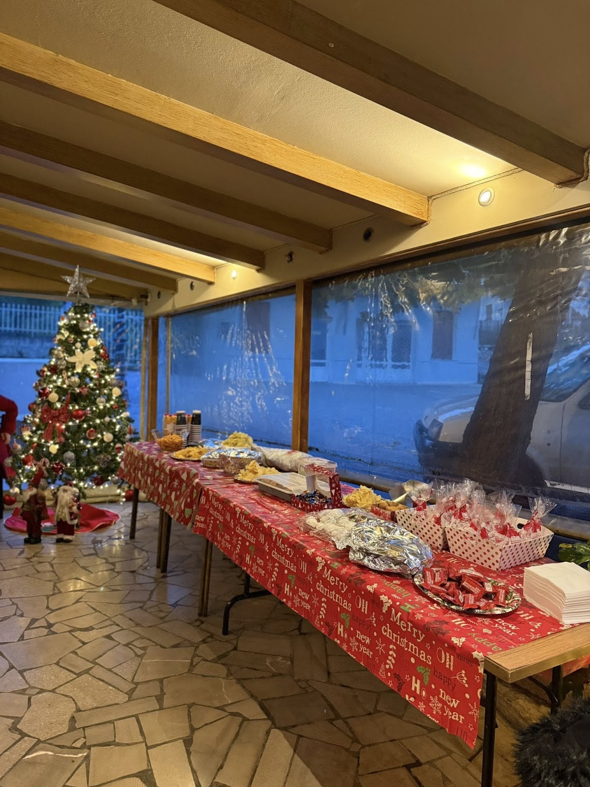 Δημήτρης Μπενέκος : Παρότι η βροχή δεν σταμάτησε στιγμή, σήμερα ζήσαμε μια από τις πιο όμορφες στιγμές μας: το άναμα του  Χριστουγεννιάτικου δέντρου! - Φωτογραφία 5