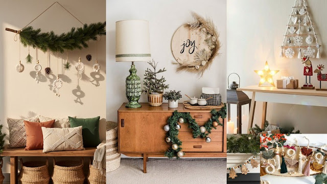 Boho Χριστούγεννα: Ιδέες με μακραμέ, ξύλο και γήινα στοιχεία - Φωτογραφία 4