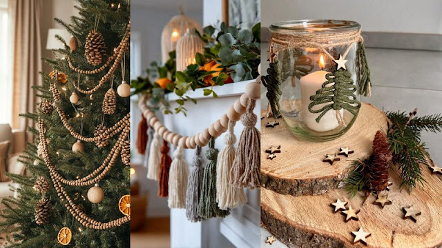 Boho Χριστούγεννα: Ιδέες με μακραμέ, ξύλο και γήινα στοιχεία - Φωτογραφία 5