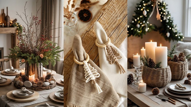 Boho Χριστούγεννα: Ιδέες με μακραμέ, ξύλο και γήινα στοιχεία - Φωτογραφία 9