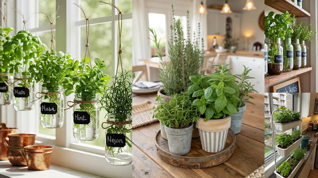 Mini κήπος με αρωματικά βότανα στην κουζίνα - Φωτογραφία 4