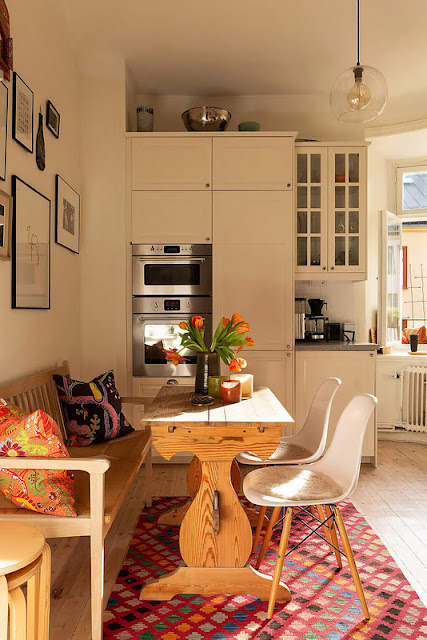 Καλαίσθητη και ζεστή διαμόρφωση σε διαμέρισμα κλασικής αρχιτεκτονικής - Φωτογραφία 16