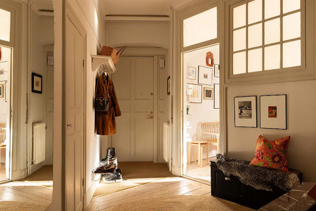 Καλαίσθητη και ζεστή διαμόρφωση σε διαμέρισμα κλασικής αρχιτεκτονικής - Φωτογραφία 21