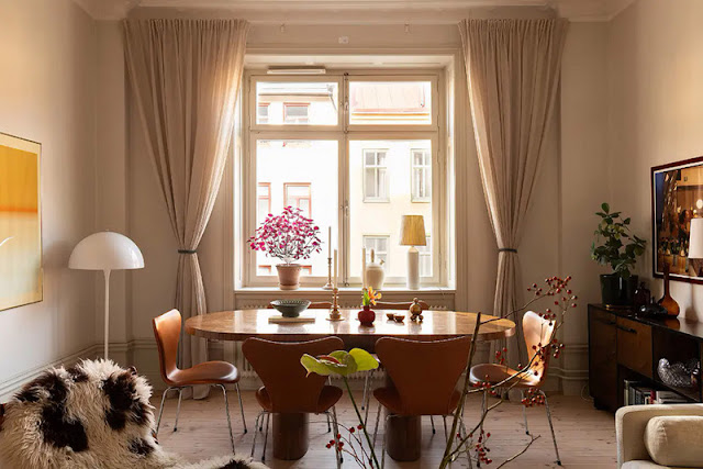 Καλαίσθητη και ζεστή διαμόρφωση σε διαμέρισμα κλασικής αρχιτεκτονικής - Φωτογραφία 5