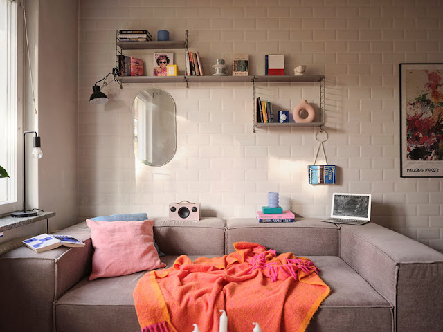 Παστέλ αποχρώσεις και νεανική διάθεση σε 40τμ - Φωτογραφία 6