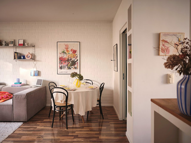 Παστέλ αποχρώσεις και νεανική διάθεση σε 40τμ - Φωτογραφία 8