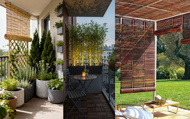 Σκίαση σε αυλές και μπαλκόνια: Λειτουργικές λύσεις με φυσικά υλικά - Φωτογραφία 3
