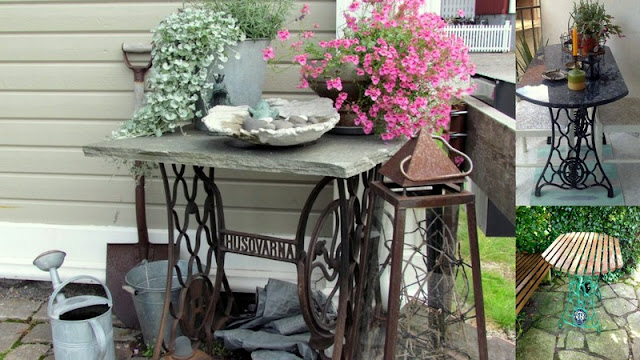 DIY Τραπέζια εξωτερικού χώρου από παλιές ραπτομηχανές - Φωτογραφία 3