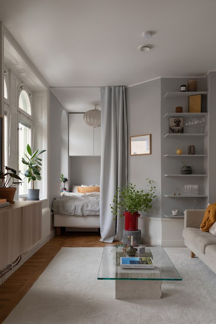 ΜΙΚΡΟΙ ΧΩΡΟΙ: Η γοητεία του γκρι σε 34τμ - Φωτογραφία 15