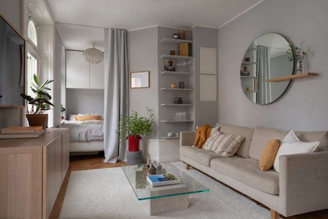 ΜΙΚΡΟΙ ΧΩΡΟΙ: Η γοητεία του γκρι σε 34τμ - Φωτογραφία 16